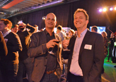 Arwin van der Wees (SPX Flow) en Robert Langelaan (De Gier Drive Systems)